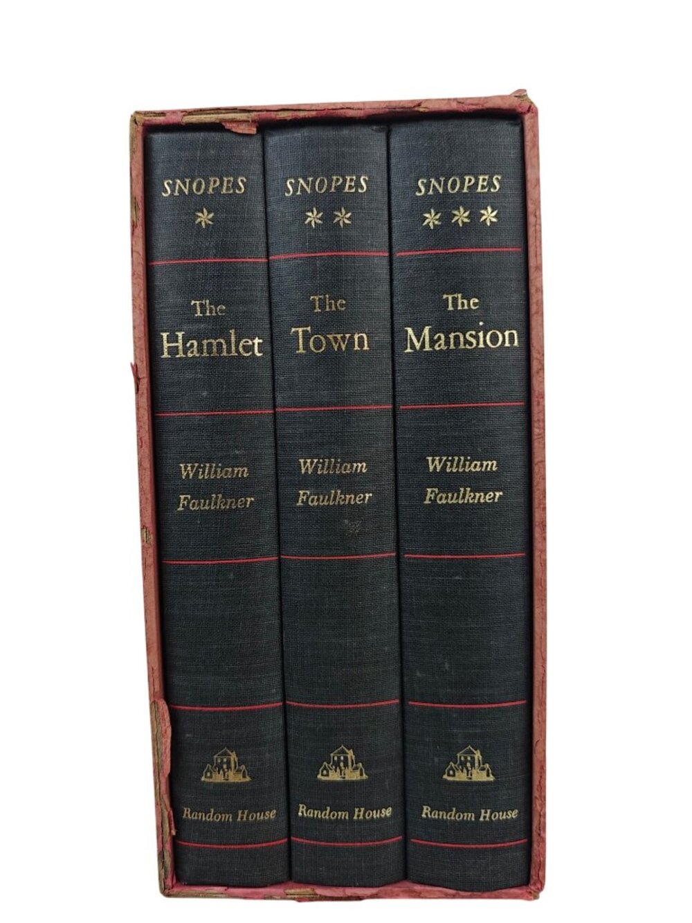 Snopes Trilogy William Faulkner Hardcover Set Third Edition 1964 Slipcase
